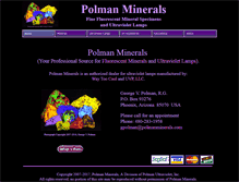 Tablet Screenshot of polmanminerals.com